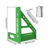 3D Multi-Angle Carpenter Square Protractor 22.5-90 Degree Aluminum Alloy Multi-Angle