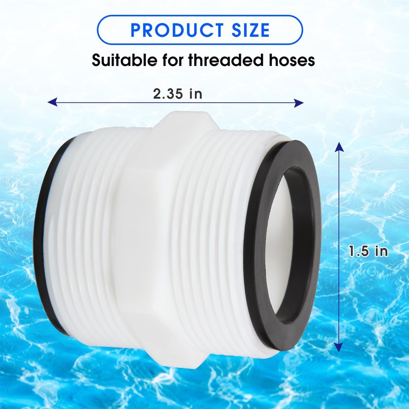 1.5" Universal Pool Hose Connector for Intex Coleman Swimming Filter