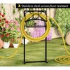 Fire Beauty Heavy-Duty Portable Garden Hose Holder with Storage Basket,120+