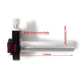 Custom Motorcycle Quick Action Throttle Twistgrip for Café Racer Shopper Scrambler in CNC Billet Aluminium for 22mm 7/8 Inch Handlebars