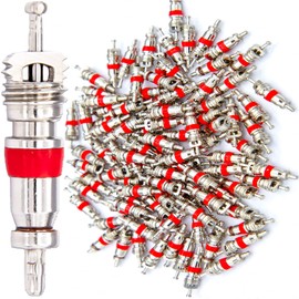 40 x Schrader Valve Cores, Valve Inserts for Schrader Valve or AV Tyre Valves with Car Valves Compatible for Vehicles such as Car, Truck, Motorcycle, Scooter, Moped, Moped, Bicycle or Wheelbarrow