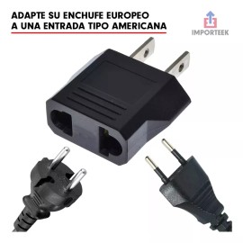 Importeek 10pz Clavija Adaptador Corriente Europa American Us Eu Viaje