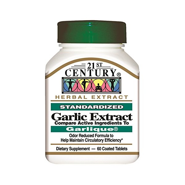 21st Century Health, Garlic Extract Odor Free 60 ENTERIC Coated