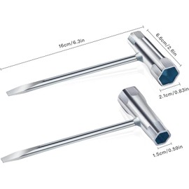 GIUSOBG Spark Plug Wrench Set Lawn Mower 4 Pieces Combination Wrench T Wrench Chainsaw Wrench and Slotted Screwdriver Combination Spanner for Chainsaw Mowers