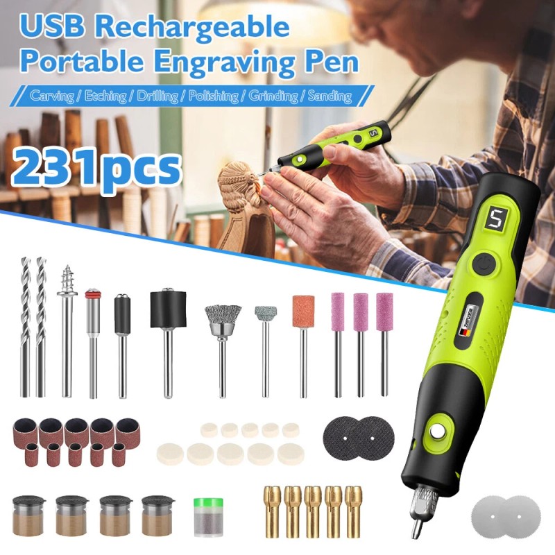 KEPEAK Electric Drill Dremel Grinder Engraving Pen Grinder Polisher Rotary