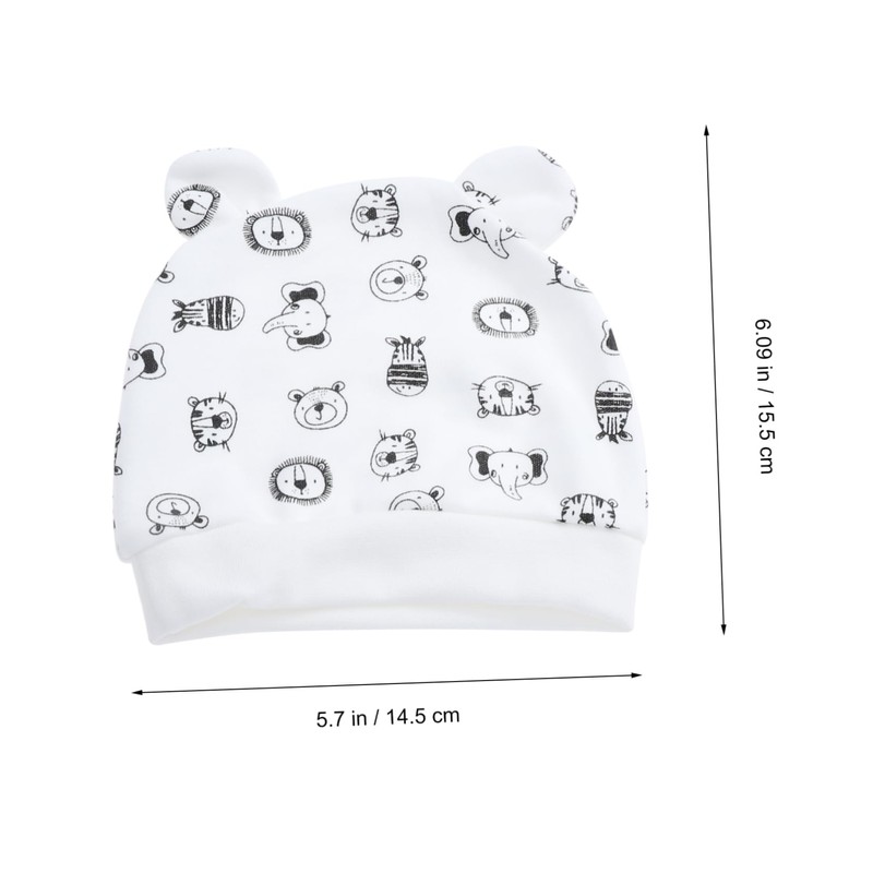 TOVINANNA Adorable Newborn Hat Set Scratch Glove Foot Cover Cotton