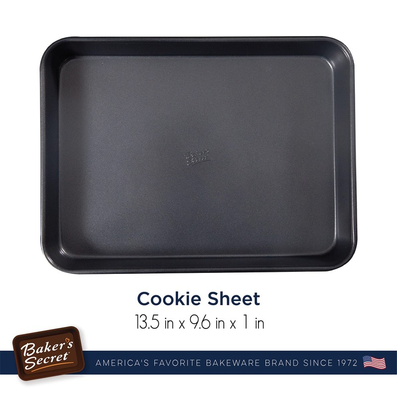 Baker's Secret Nonstick Small Size Cookie Sheet 13" x 9",