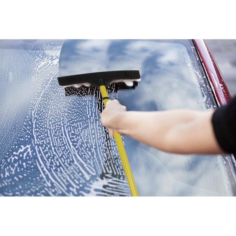 FURemover Original Pet Hair Rubber Broom with Squeegee, with 58”