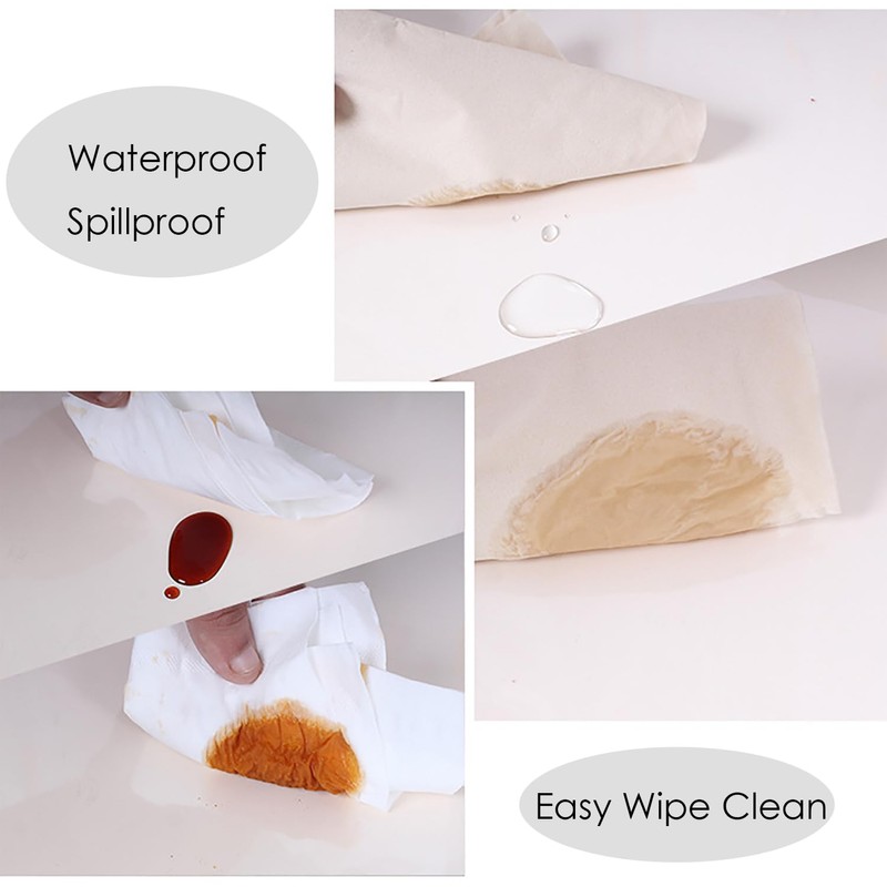 PlentifulHome PVC Oval Table Protector - Oval Tablecloth for Dining