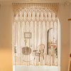 Mkono Macrame Curtain Large Boho Woven Wall Hanging Window Curtains