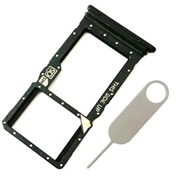 Micro SD SIM Card Tray Slot Holder Parts Replacement for Motorola Moto G Stylus 5G 2023 XT2315 XT2315-1 XT2315-2 (Black)