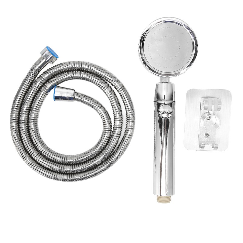 Turbine Fan Shower Head Shower Hose High Pressure 360 °
