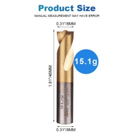 Unbranded 5Pcs Cobalt Spot Weld Drill Bit Set, Titanium Coated 5/16-inch Removal Tool