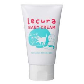 Lecura Baby Cream 3.5 oz (100 g) (Additive-Free Organic Chamomile Extract) for Sensitive Skin, Dry Skin, Newborn