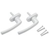 Hsthe Sea 2 x Aluminium Window Handle with Locking Pin