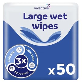 Vivactive Large Wet Wipes 50 Pack (Large)