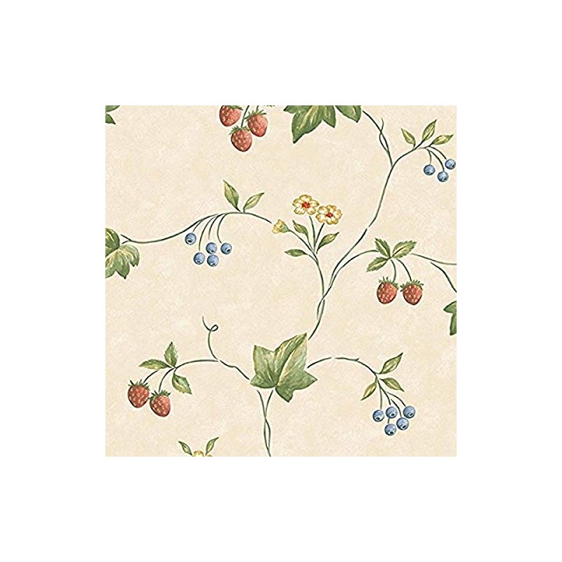 Norwall NWKE29900 Franklin Floral Trail Textured Wallpaper, Blue