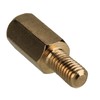 Yibuy 50 x Male Female PCB Thread Brass Standoff Pillars