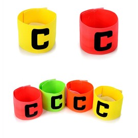 Wrzbest Captain's Armband Soccer Football Rugby Captain Armbands for Youth and Adult,Anti-Drop Design - Pack of 6 (Green,Pink)