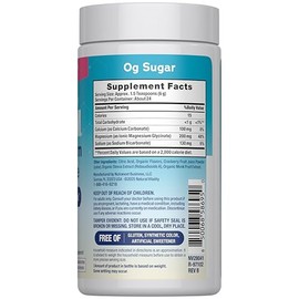 Natural Vitality MaxCalm - Polvo de glicinato de magnesio | Mezcla de bebida relajante | Sabor a limonada de frambuesa | Suplemento sin OMG, vegano y 
