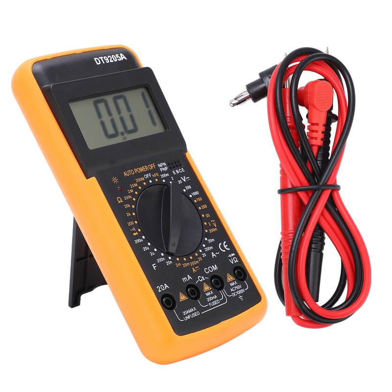 DT9205A Multimeter Digital Universal Meter Multifunctional Electrical Tester with High