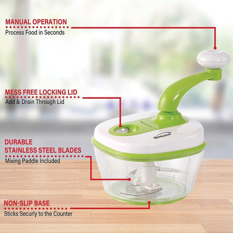 Brentwood KA-5050G Food Processor, household, White