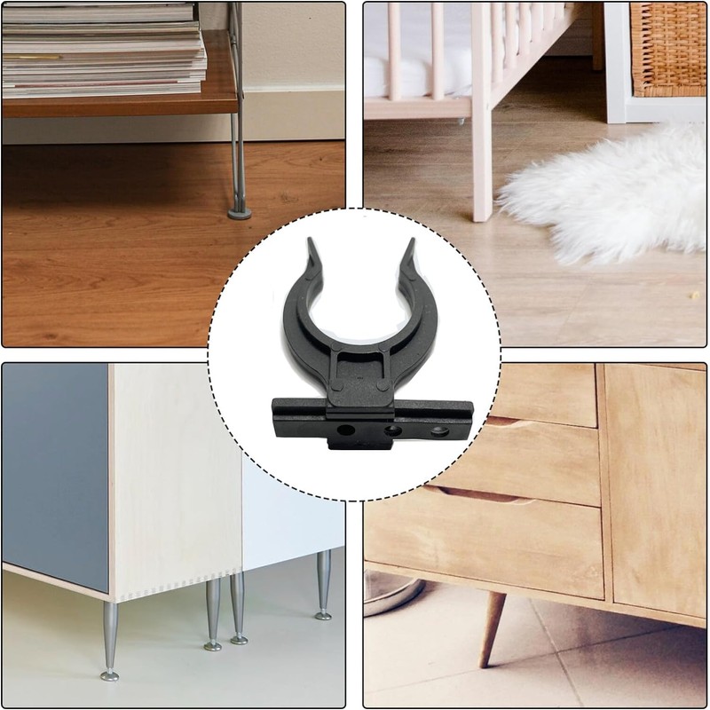 Kitchen Plinth Mounting Clips, Pack of 12 Kitchen Pedestal Panel
