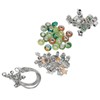 Charm Bracelet Making Kit Basic Bracelets Colored Beads Pendants Jewelry