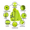 Ubon Men's Reflective Rain Jacket, Waterproof Hi Vis Rain Coat
