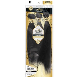 Sensationnel Empire bundle multi weavehair - straight 13a human hair straight style multi lengths - Empire bundles multi straight (16 18 20 inch, NATURAL/BLACK)