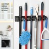 Mop and Broom Holder Wall Mount - Garage Storage Organizer