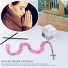 Rosary Prayer Beads Cross Necklace Bracelet First Holy Communion Baptism