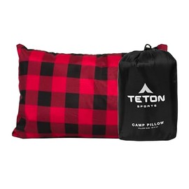 TETON Sports Camp Pillow; Great for Travel, Camping and Backpacking; Washable, Black, 12 x 18 inches ; 9.6 ounces