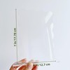 10 Pack Wavy Rectangle Sign with Base, 7 x 5