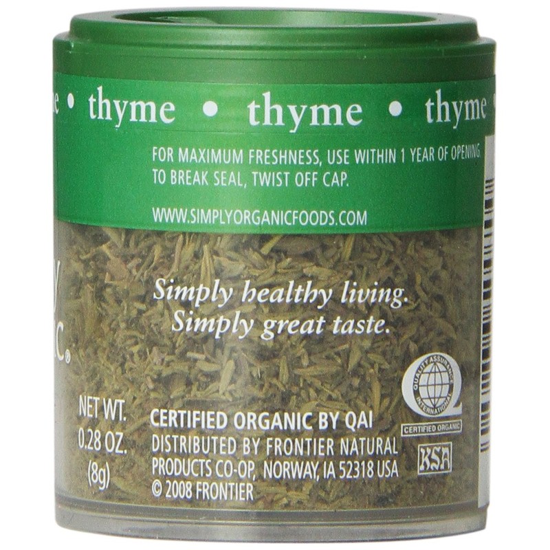 Simply Organic Thyme, 0.28 Oz