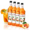 Monin - Peach Syrup, Fresh and Juicy Flavors, Great for