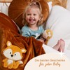 Be Mammy BE20-168 Warm Baby Blanket Baby Gift (Yellow -
