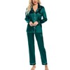 Leikar Silk Pajamas Long Sleeve Pajama Sets For Women Soft