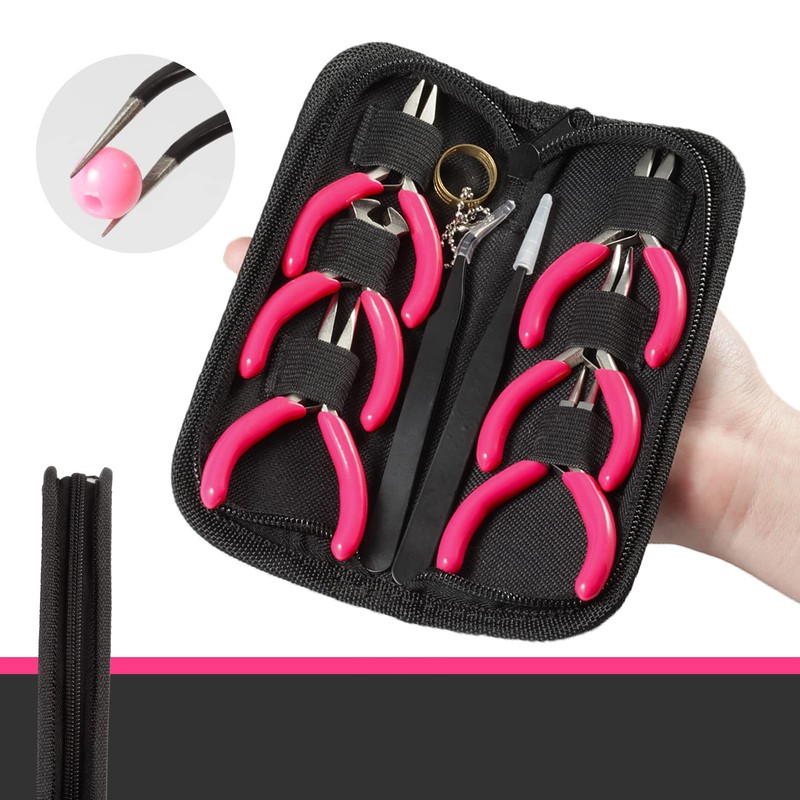 LEONTOOL Mini Accessory Pliers 6-Piece Set 3 Inches Mini Pliers
