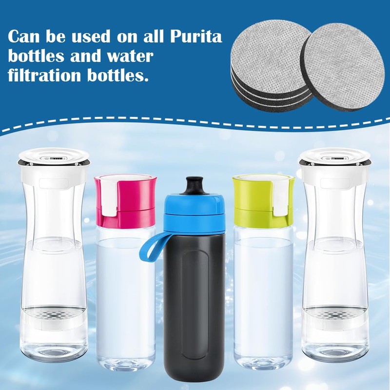 OFFCUP 4 Pack MicroDisc Replacement Filter Discs for Brita Fill