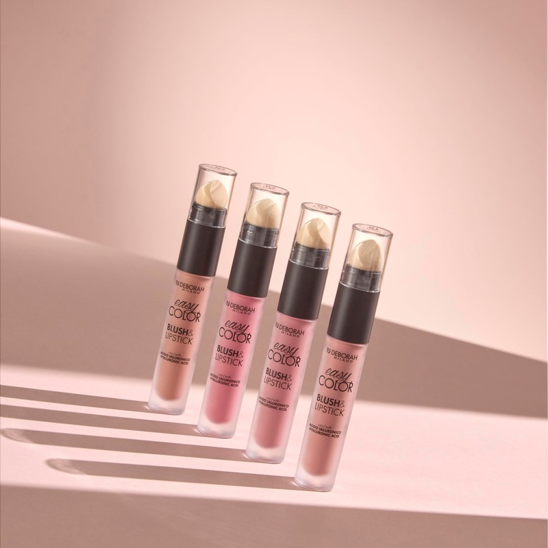 Deborah Milano Rouge & Lipstick Easy Color, 01 Pink Crush,