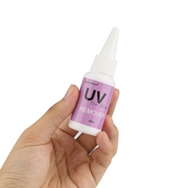 GlamorDove 30ml UV Hair Glue Remover Hair Extension Super Fast Remover Safe Solution Adhesive Remover UV Curing Glue Remover for Invisible Hair Extensions Eyelashes Extensions UV LED Hair Extensions