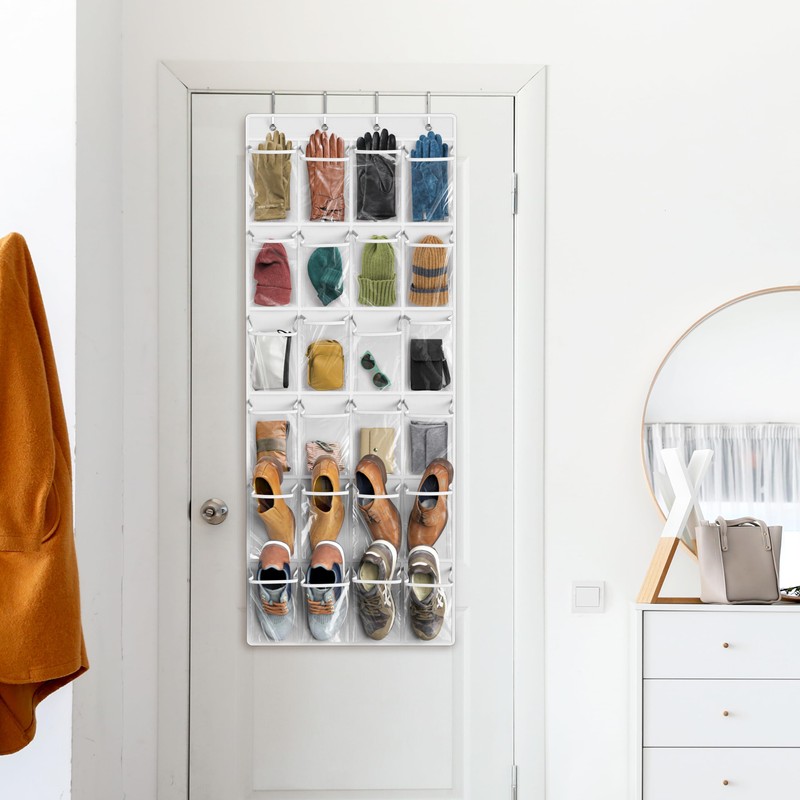 Simple Houseware 24 Pockets Large Clear Pockets Over The Door