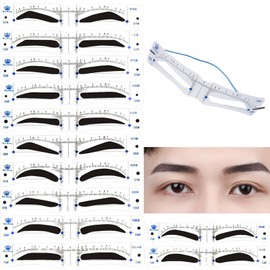 Eyebrow Template, Set of 12 Types, Eyebrow Stencil, Eyebrow Makeup, Eyebrow Shape, Template, Eyebrow Cut, For Beginners, Makeup Tools, For Men
