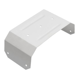 Downspout Adapter Gutter Pipe Clip Hidden Bracket 3x4 White Set of 2