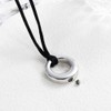 Ashes Pendant Necklace, Memorial Ashes/Hair Holder, Waterproof, Stainless Steel, Women's