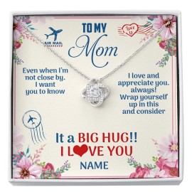 To My Mom Knot Necklace Mom Daughter Necklace For Mother Jewelry Mother's Day