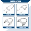 Hihaha Round U Bolt Muffler Exhaust Clamps for Car /