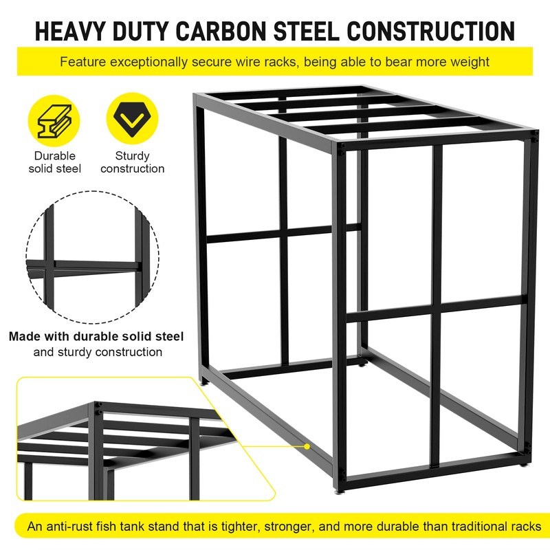 Likeem Fish Tank Stand Metal Aquarium Stand 40 Gallon Aquarium