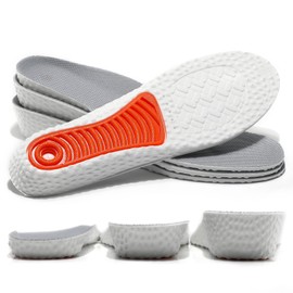 Height Increase Insole Elastic Shock Absorbing Sports Shoe Insoles, Heel Lift Inserts Elevator Insoles for Men & Women